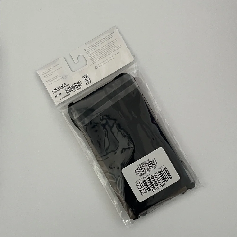 athleta everyday mask, black and assorted colors 5pk, one size